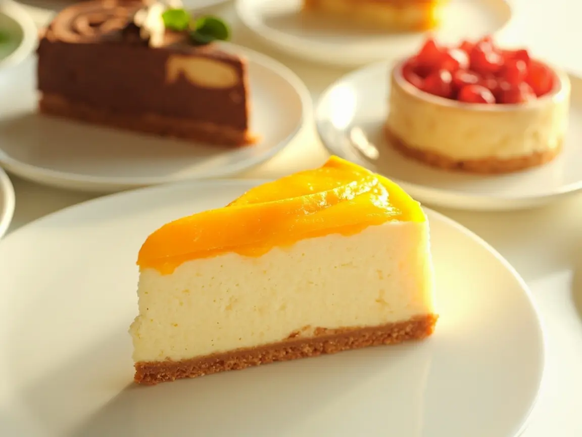 Sernik mango na zimno – owocowa świeżość