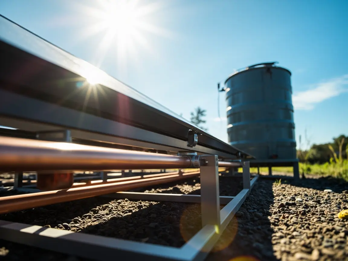 Elementy systemu solarnego do podgrzewania wody